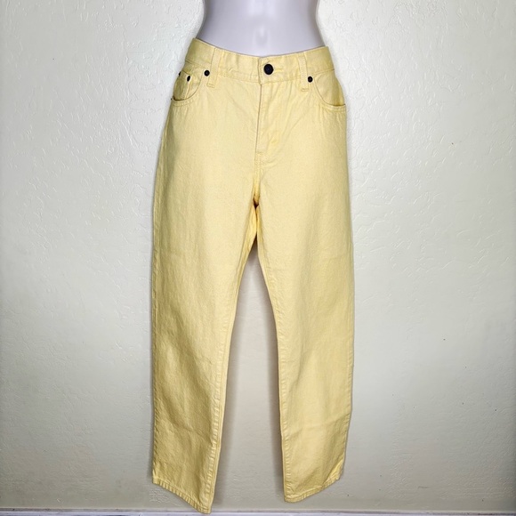 Levi's Women's Yellow Straight Leg Jeans Nwt Size 29x30 - Picture 3 of 16